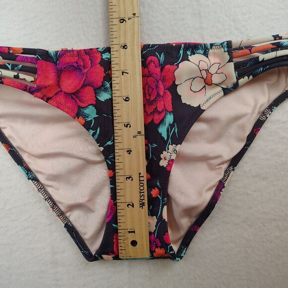 Shade & Share Floral Cheeky Halter Push-Up Bikini Bathing Suit Sz Small - Picture 9 of 9
